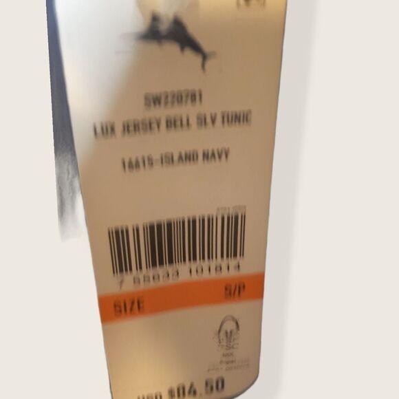 TOMMY BAHAMA Bell Sleeve Split Seam Tunic - Picture 3 of 3